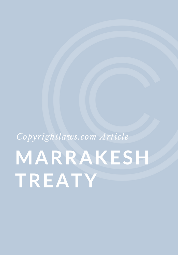 Marrakesh Treaty To Facilitate Access To Published Works For Persons ...